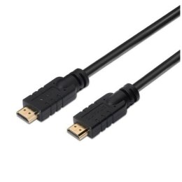 HDMI Cable Aisens CABLE HDMI ALTA VELOCIDAD / HEC CON REPETIDOR, A/M-A/M, NEGRO, 15M Black 15 m