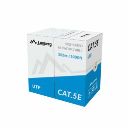 UTP Category 5e Rigid Network Cable Lanberg LCU5-10CC-0305-Y Yellow 305 m