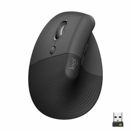 Ergonomic Optical Mouse Logitech Lift Black Grey