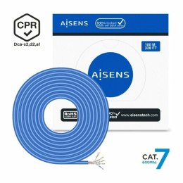 FTP Category 7 Rigid Network Cable Aisens AWG23 100 m Blue